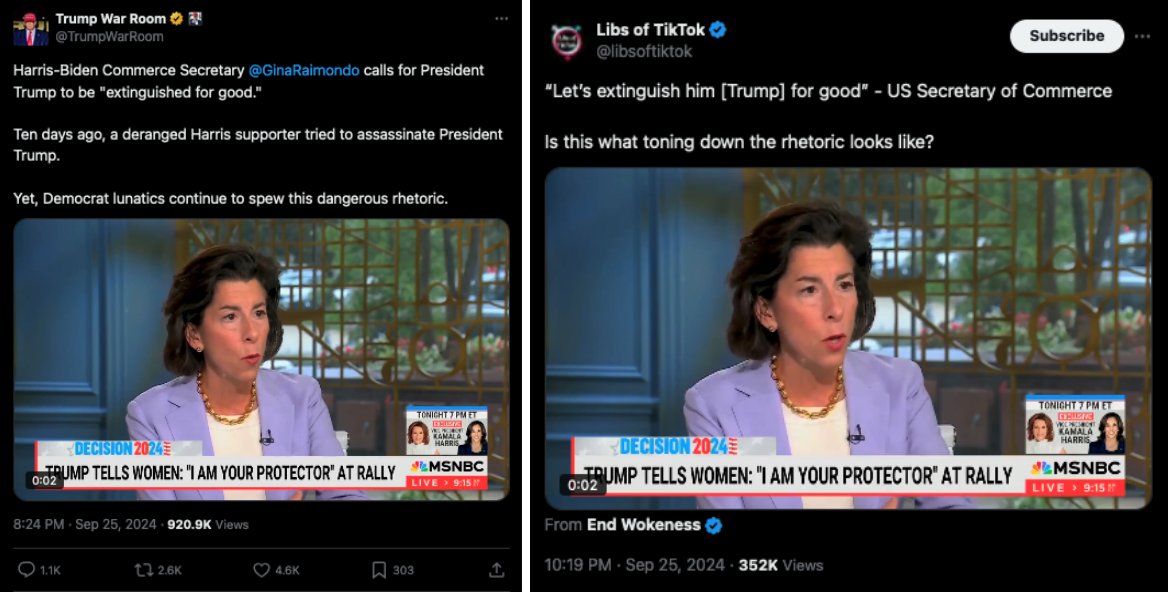 Verificación de Datos La Secretaria de Comercio de EE.UU. No Incitó a